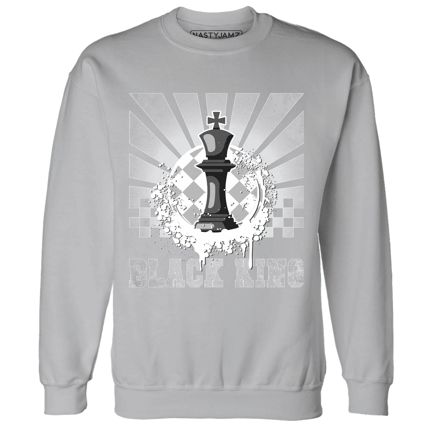 Wolf-Grey-1s-Sweatshirt-Match-Black-King-Collection