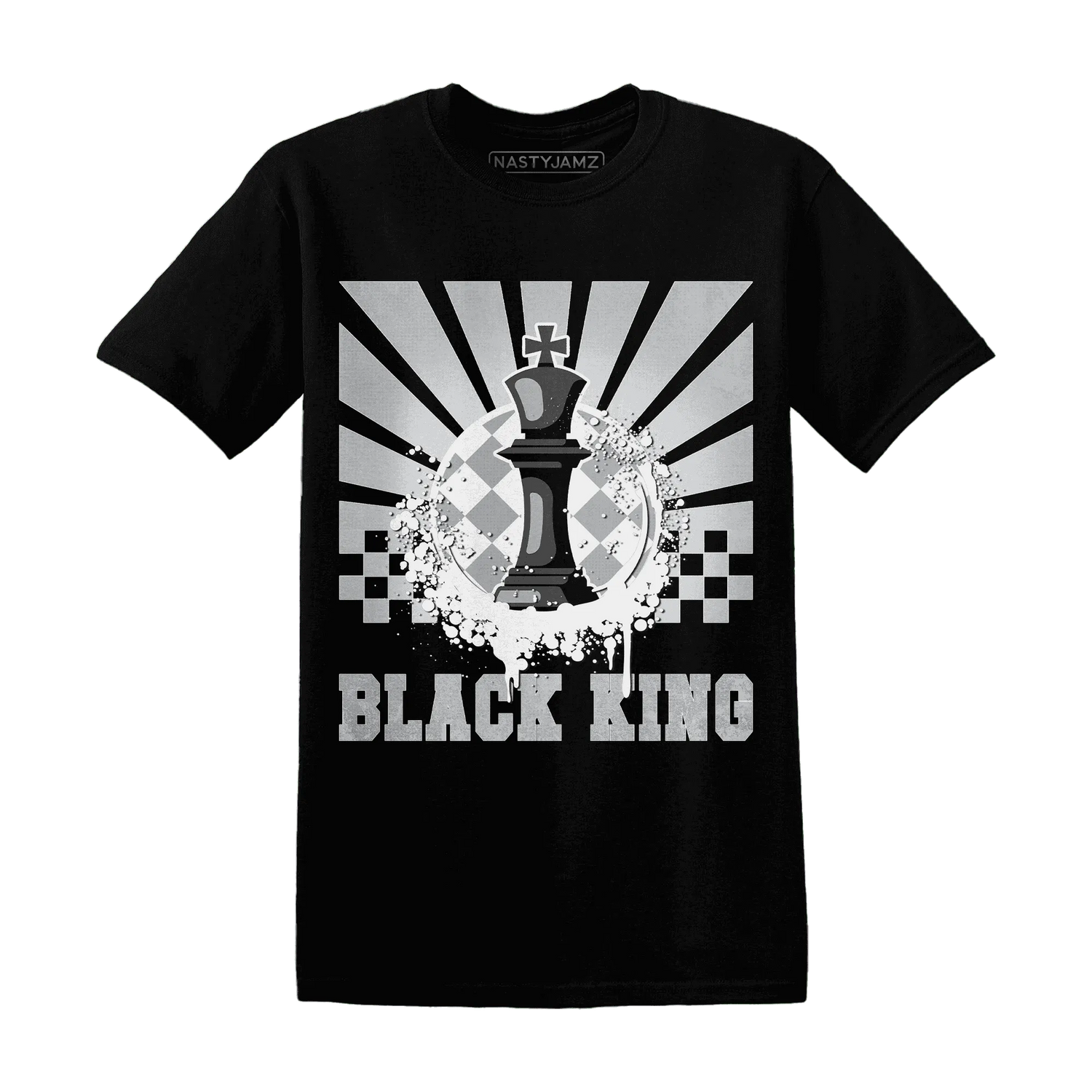 Wolf-Grey-1s-T-Shirt-Match-Black-King-Collection