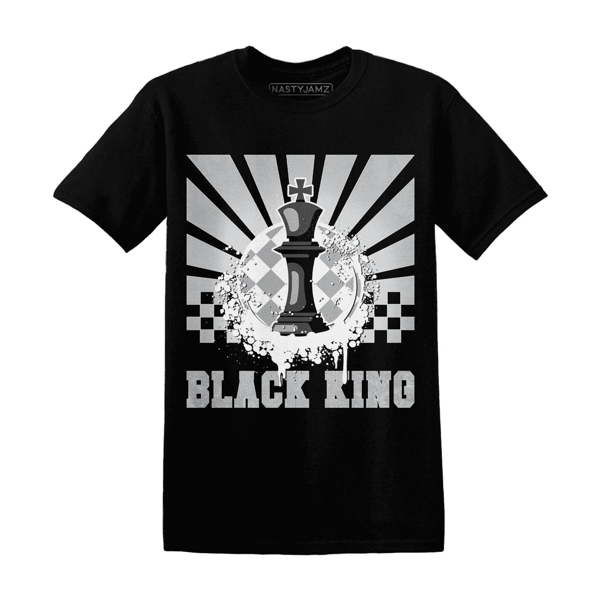Wolf-Grey-1s-T-Shirt-Match-Black-King-Collection