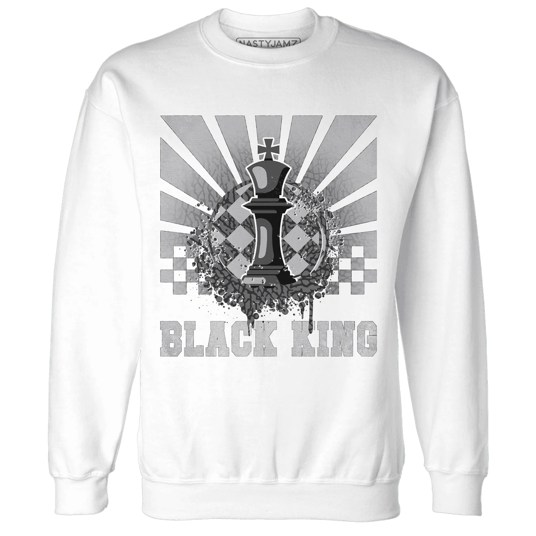 Cement-Grey-3s-Sweatshirt-Match-Black-King-Collection