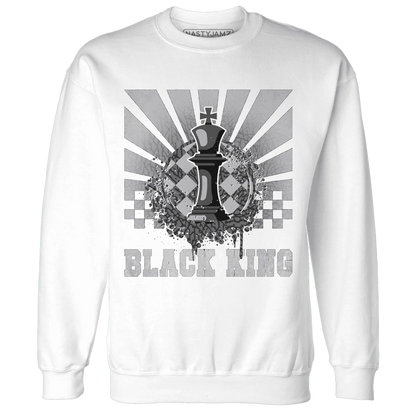 Cement-Grey-3s-Sweatshirt-Match-Black-King-Collection