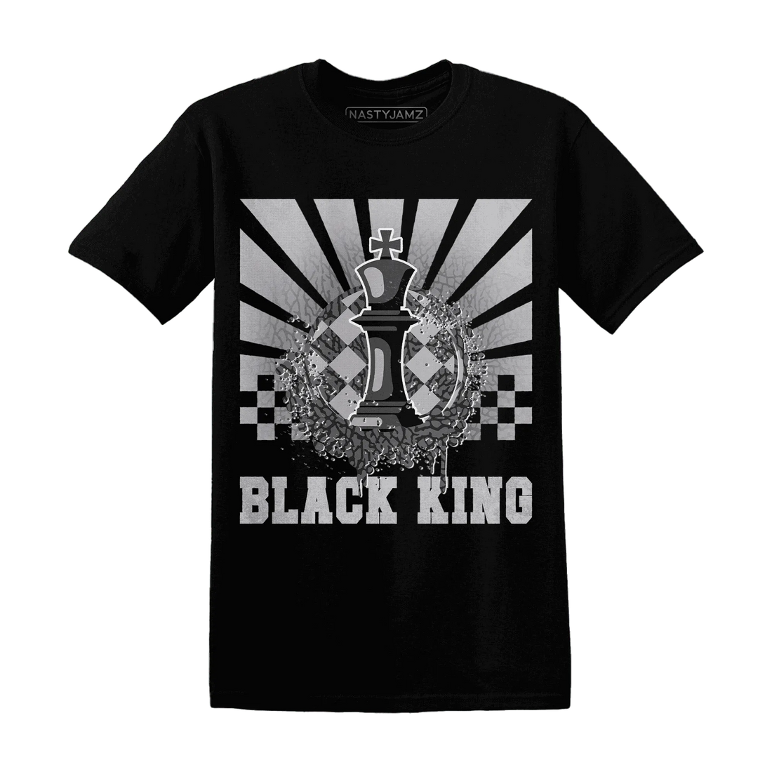 Cement-Grey-3s-T-Shirt-Match-Black-King-Collection