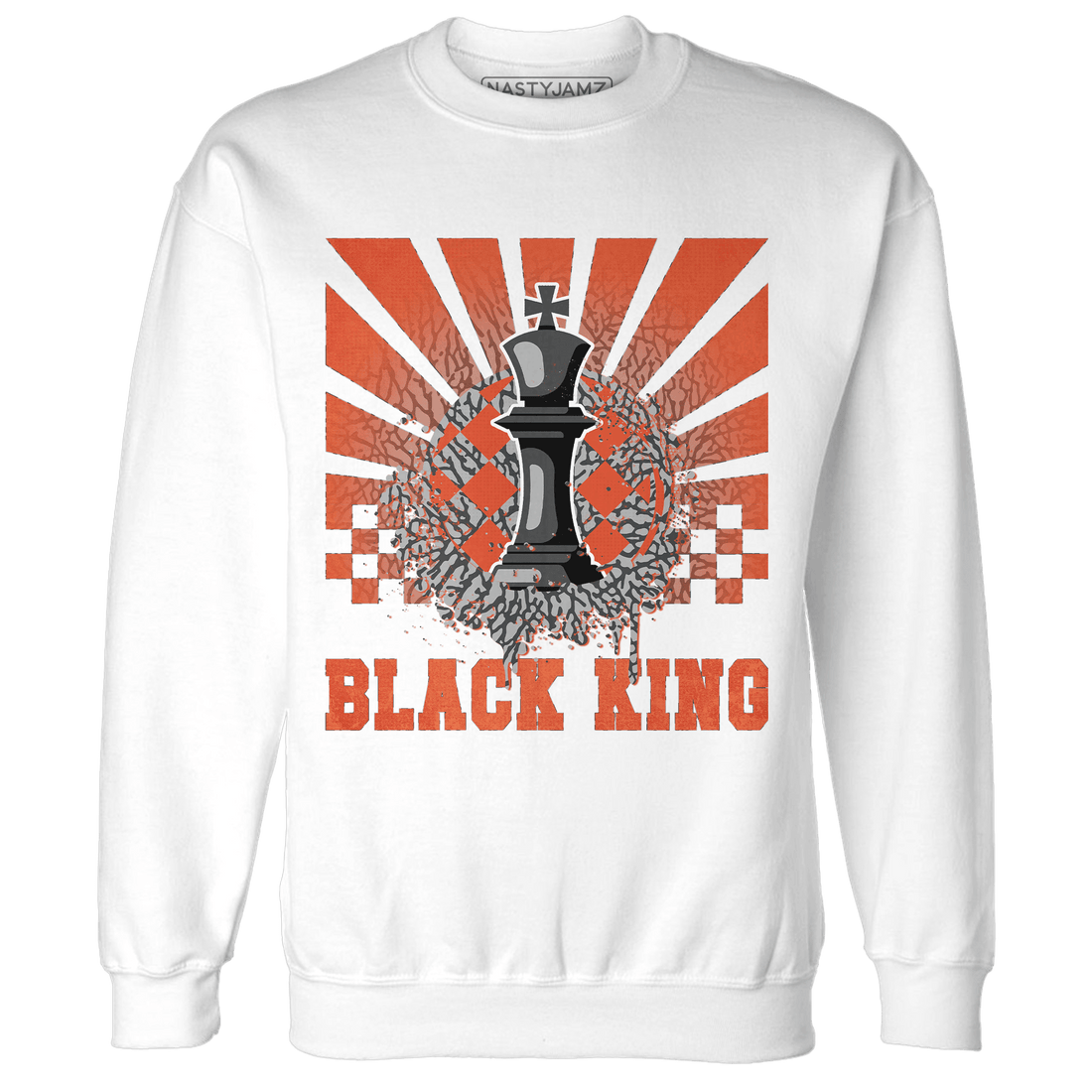 Georgia Peach 3s Sweatshirt Match Black King Collection - NastyJamz
