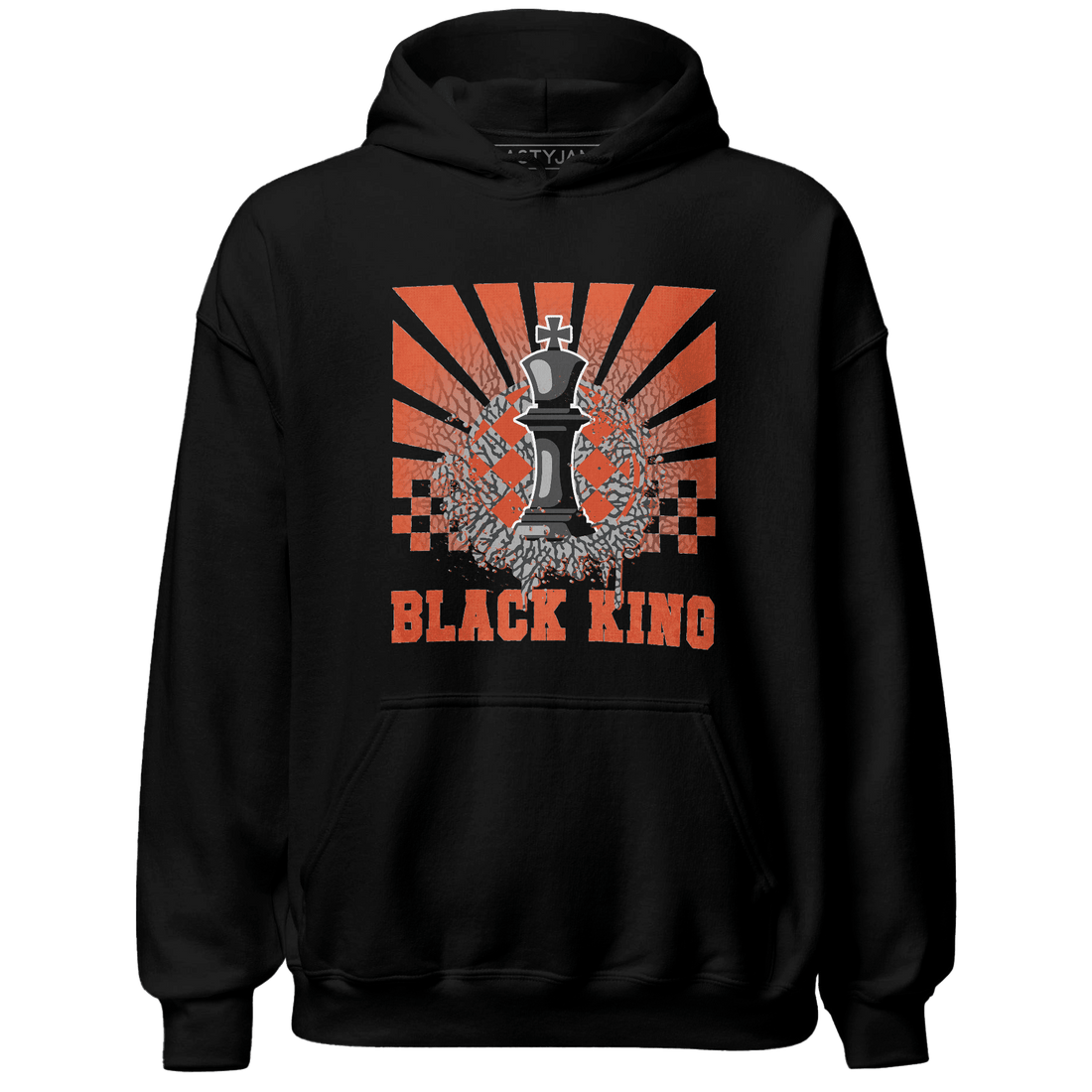 Georgia Peach 3s Hoodie Match Black King Collection - NastyJamz