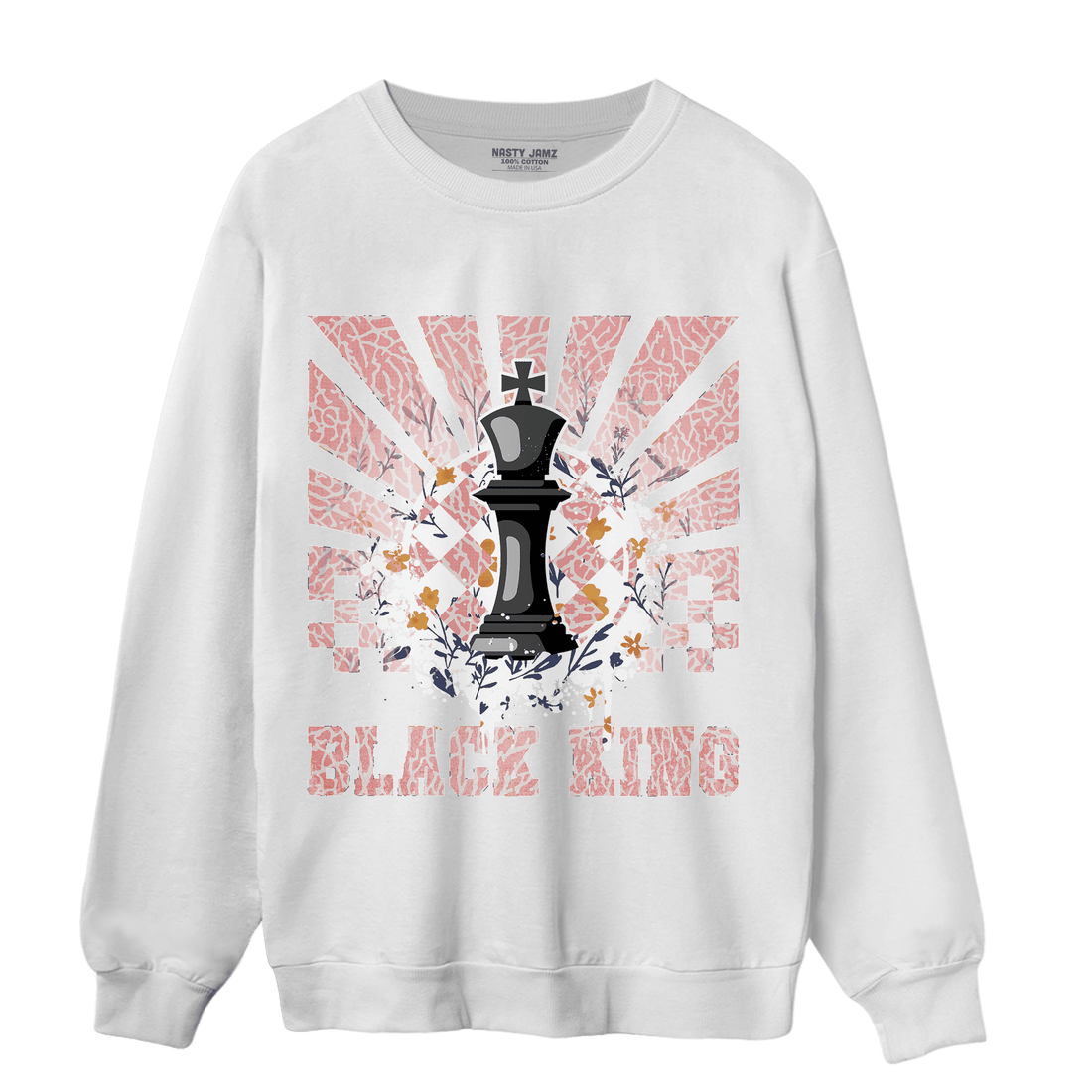 Red Stardust 3s Sweatshirt Match Black King Collection - NastyJamz