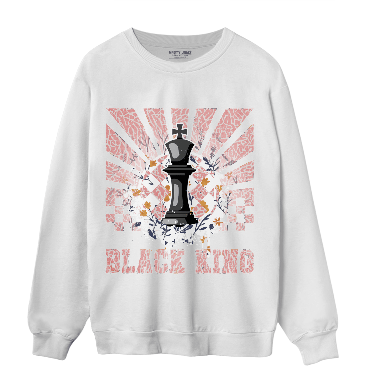 Red Stardust 3s Sweatshirt Match Black King Collection - NastyJamz