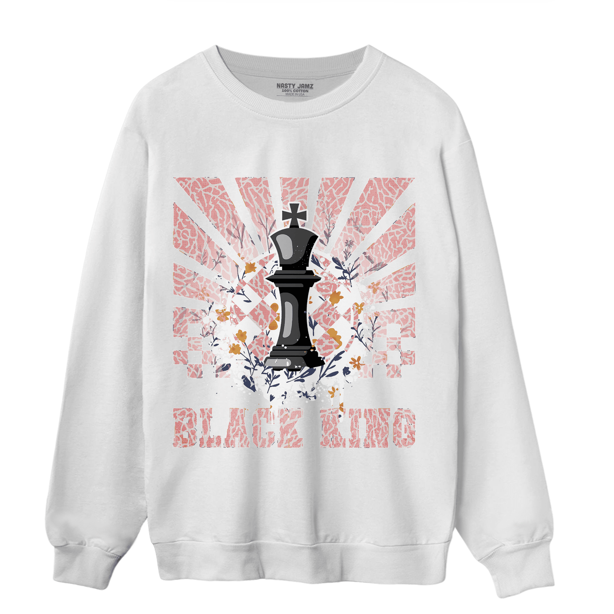 Red Stardust 3s Sweatshirt Match Black King Collection - NastyJamz