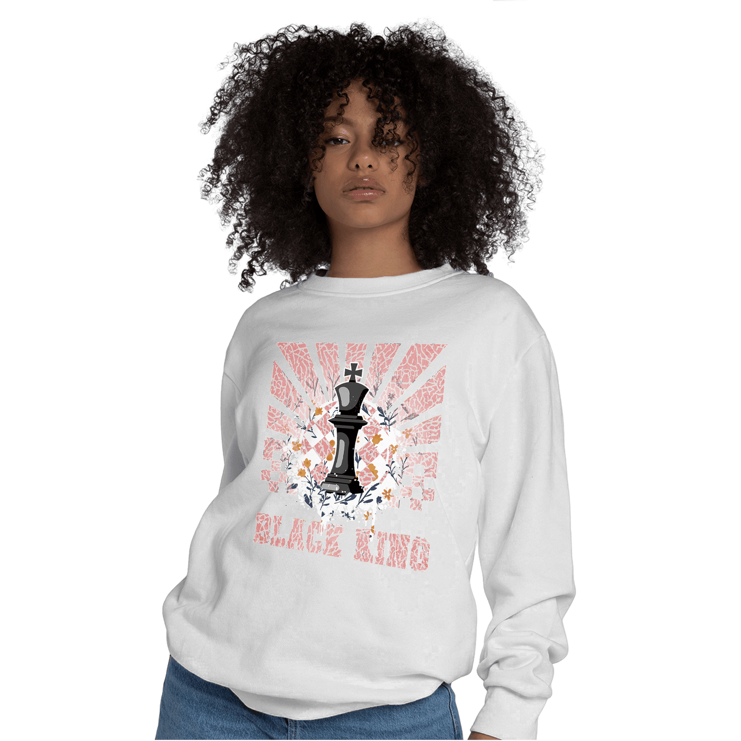 Red Stardust 3s Sweatshirt Match Black King Collection - NastyJamz
