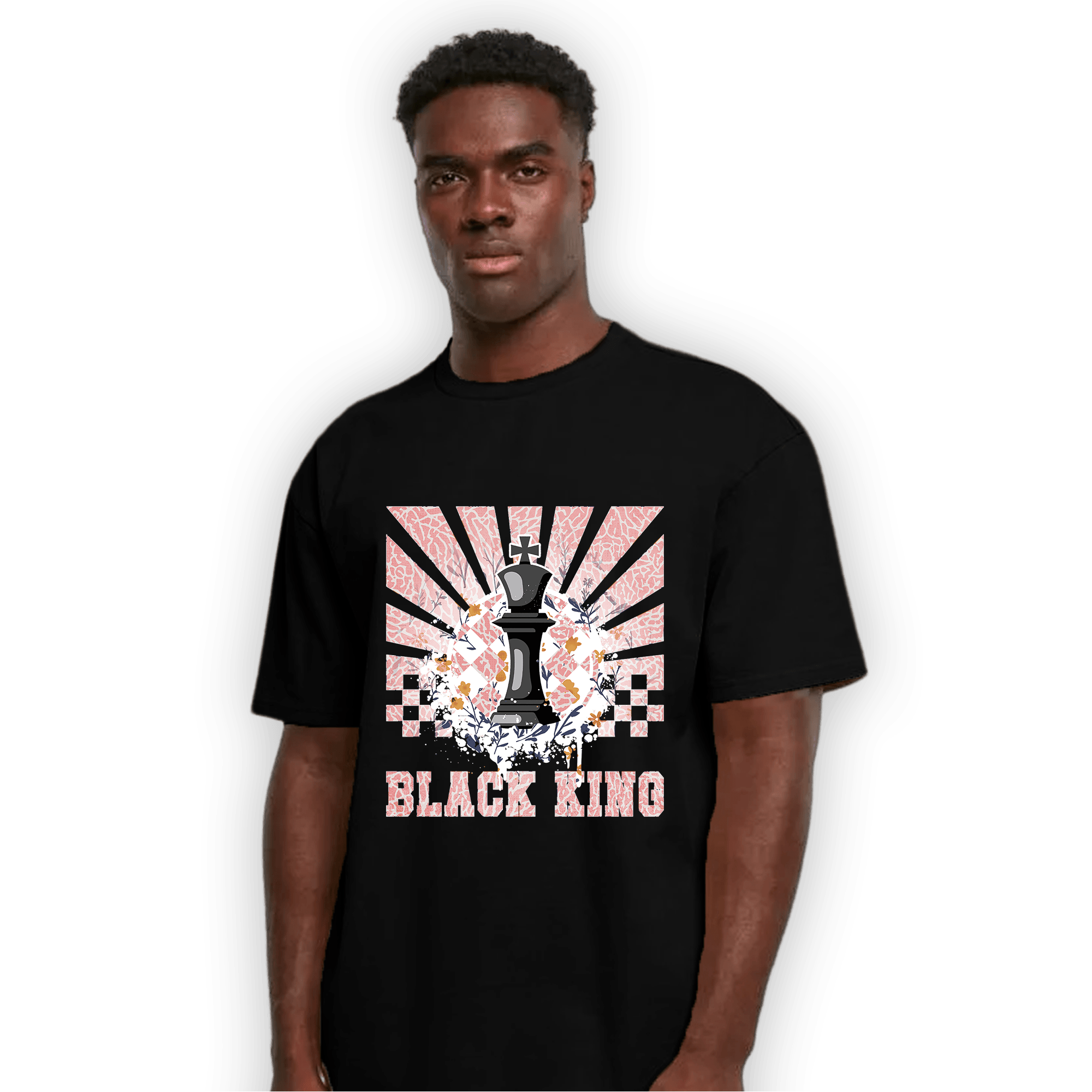 Red Stardust 3s T Shirt Match Black King Collection - NastyJamz