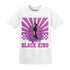 GS Hyper Violet 4s T Shirt Match Black King Collection - NastyJamz