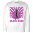 GS Hyper Violet 4s Sweatshirt Match Black King Collection - NastyJamz