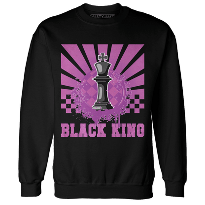 GS Hyper Violet 4s Sweatshirt Match Black King Collection - NastyJamz