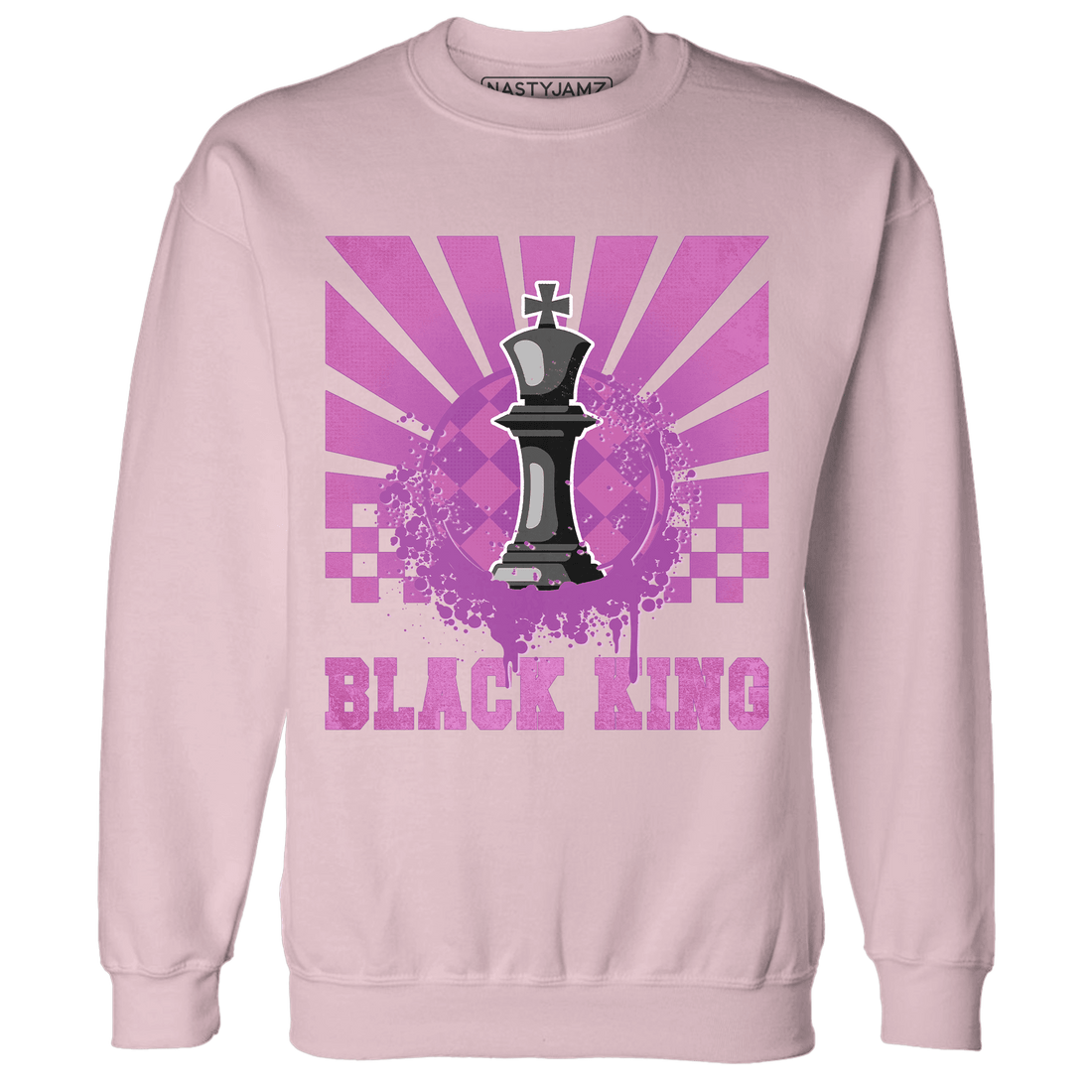 GS Hyper Violet 4s Sweatshirt Match Black King Collection - NastyJamz