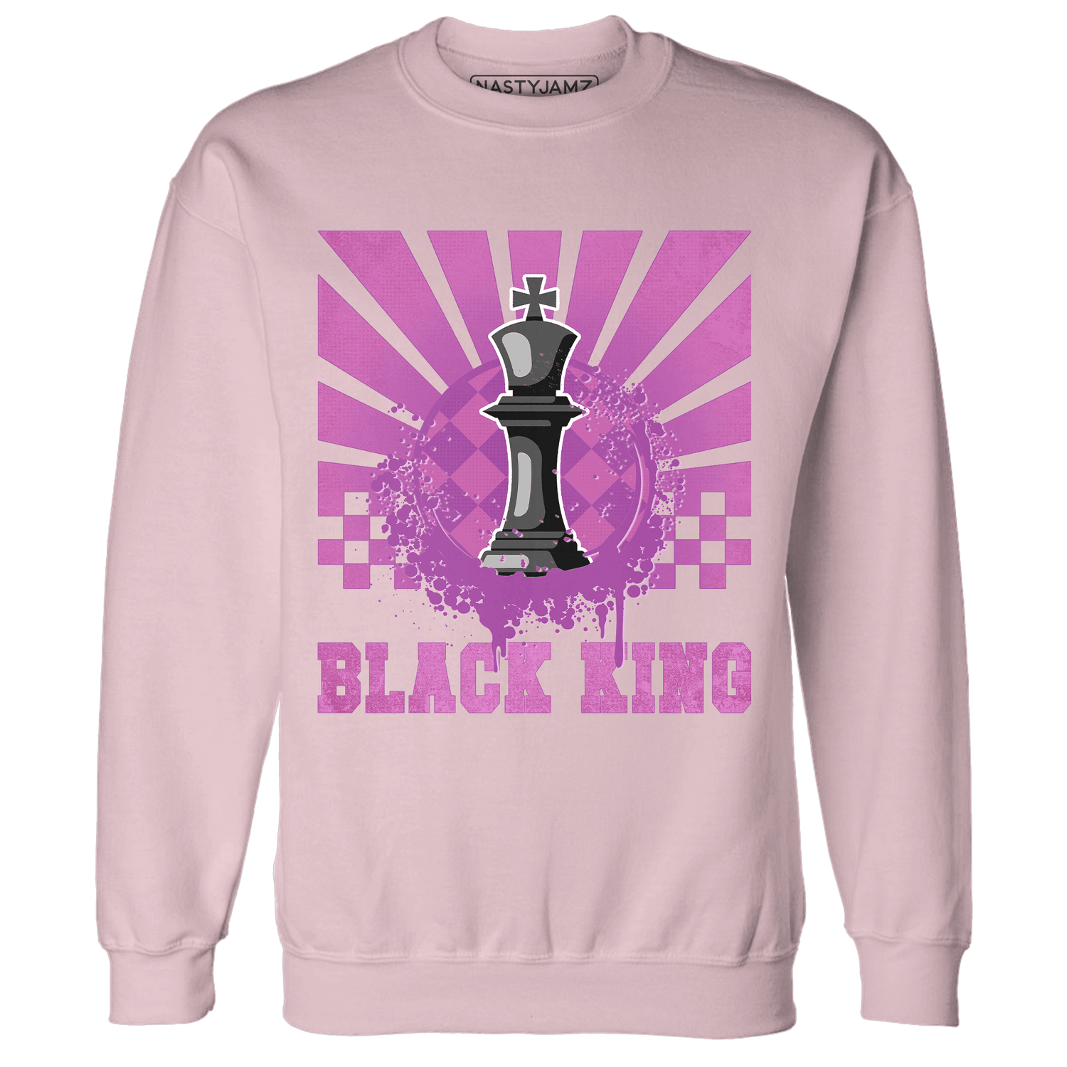 GS Hyper Violet 4s Sweatshirt Match Black King Collection - NastyJamz