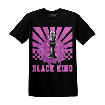 GS Hyper Violet 4s T Shirt Match Black King Collection - NastyJamz