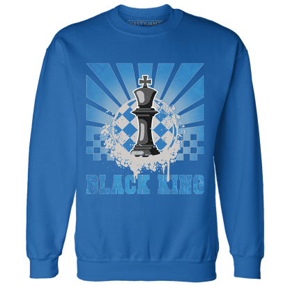 Industrial Blue 4s Sweatshirt Match Black King Collection - NastyJamz