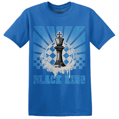 Industrial Blue 4s T Shirt Match Black King Collection - NastyJamz