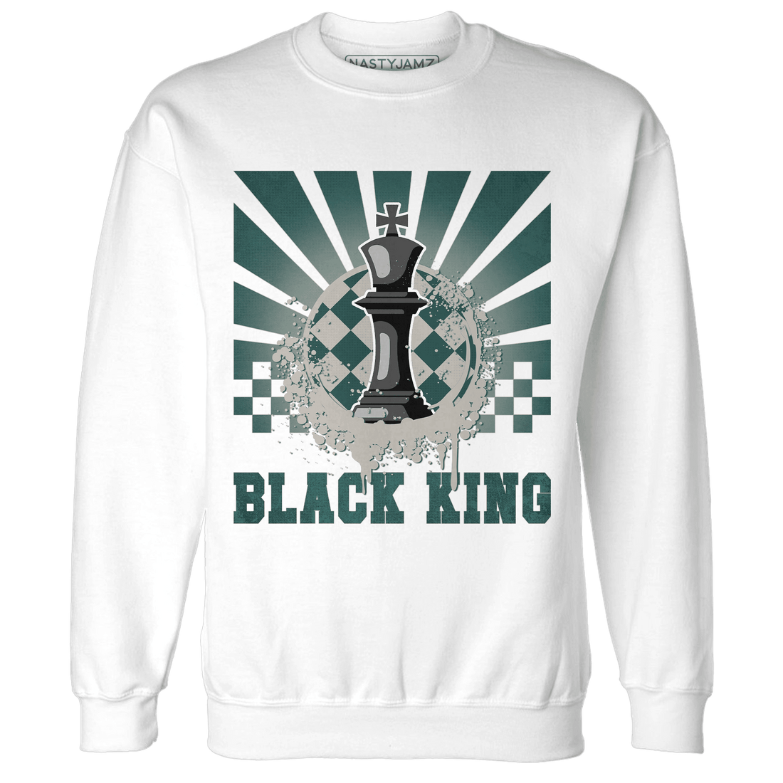 Oxidized Green 4s Sweatshirt Match Black King Collection - NastyJamz