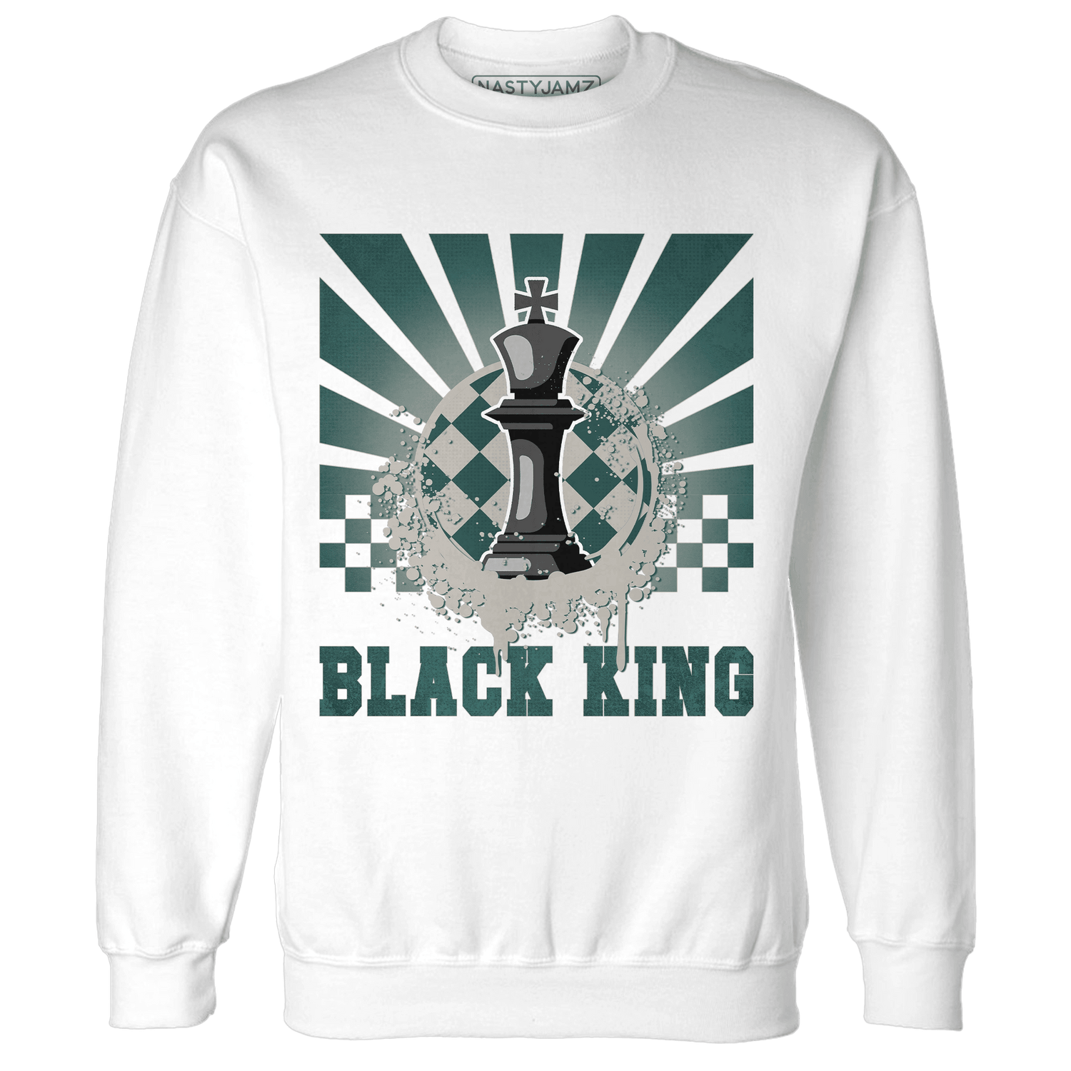 Oxidized Green 4s Sweatshirt Match Black King Collection - NastyJamz