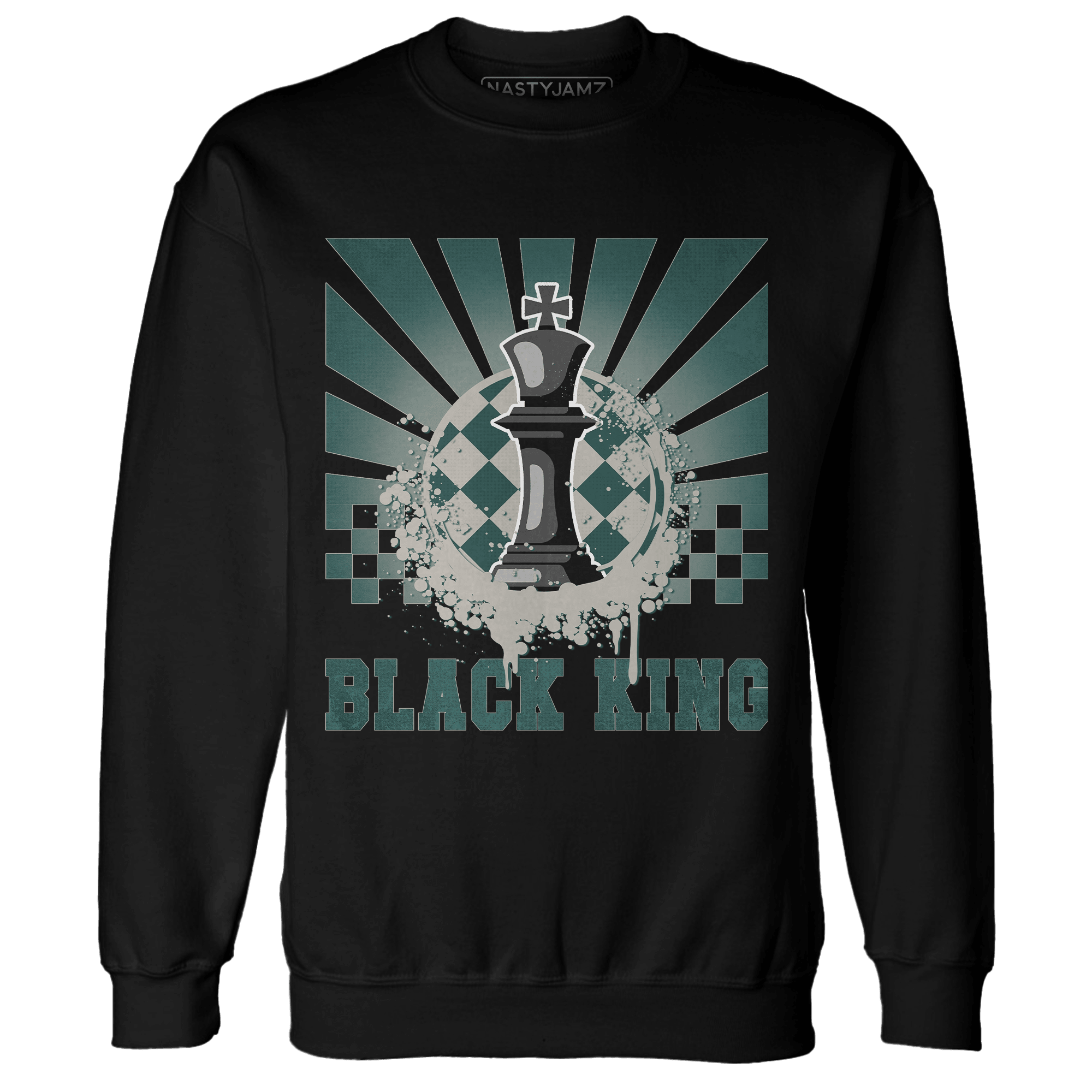 Oxidized Green 4s Sweatshirt Match Black King Collection - NastyJamz
