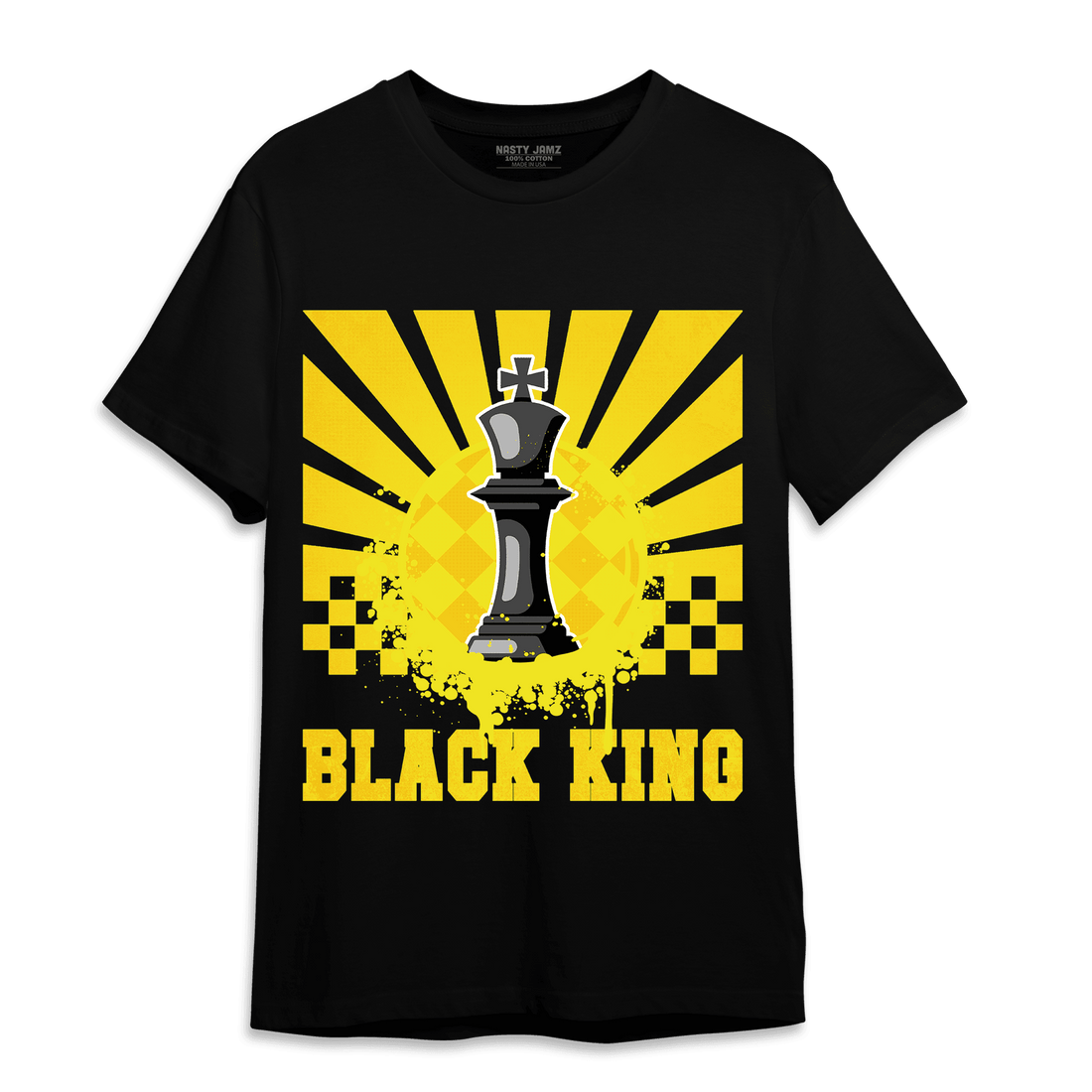 Vivid Sulfur 4s T Shirt Match Black King Collection - NastyJamz