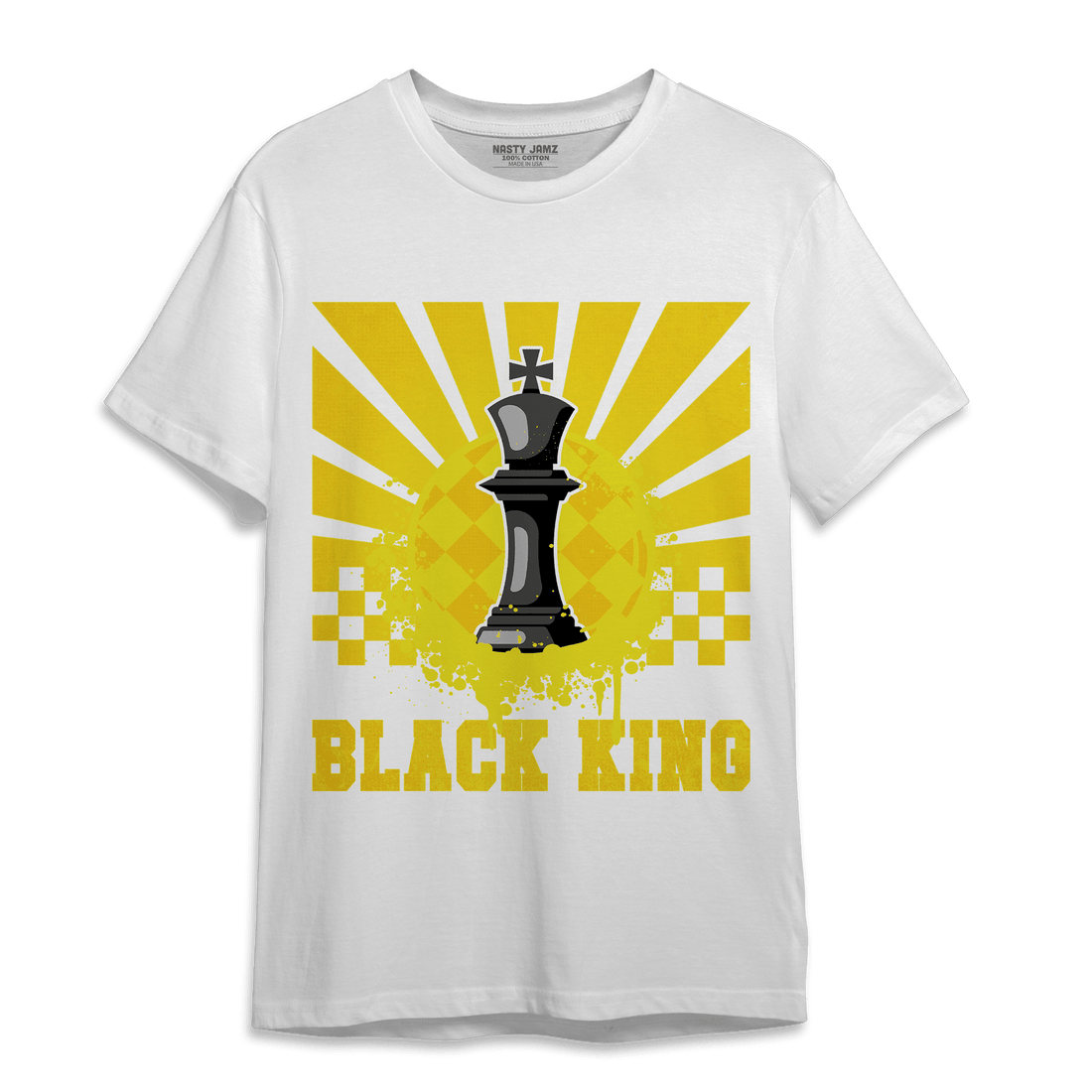 Vivid Sulfur 4s T Shirt Match Black King Collection - NastyJamz
