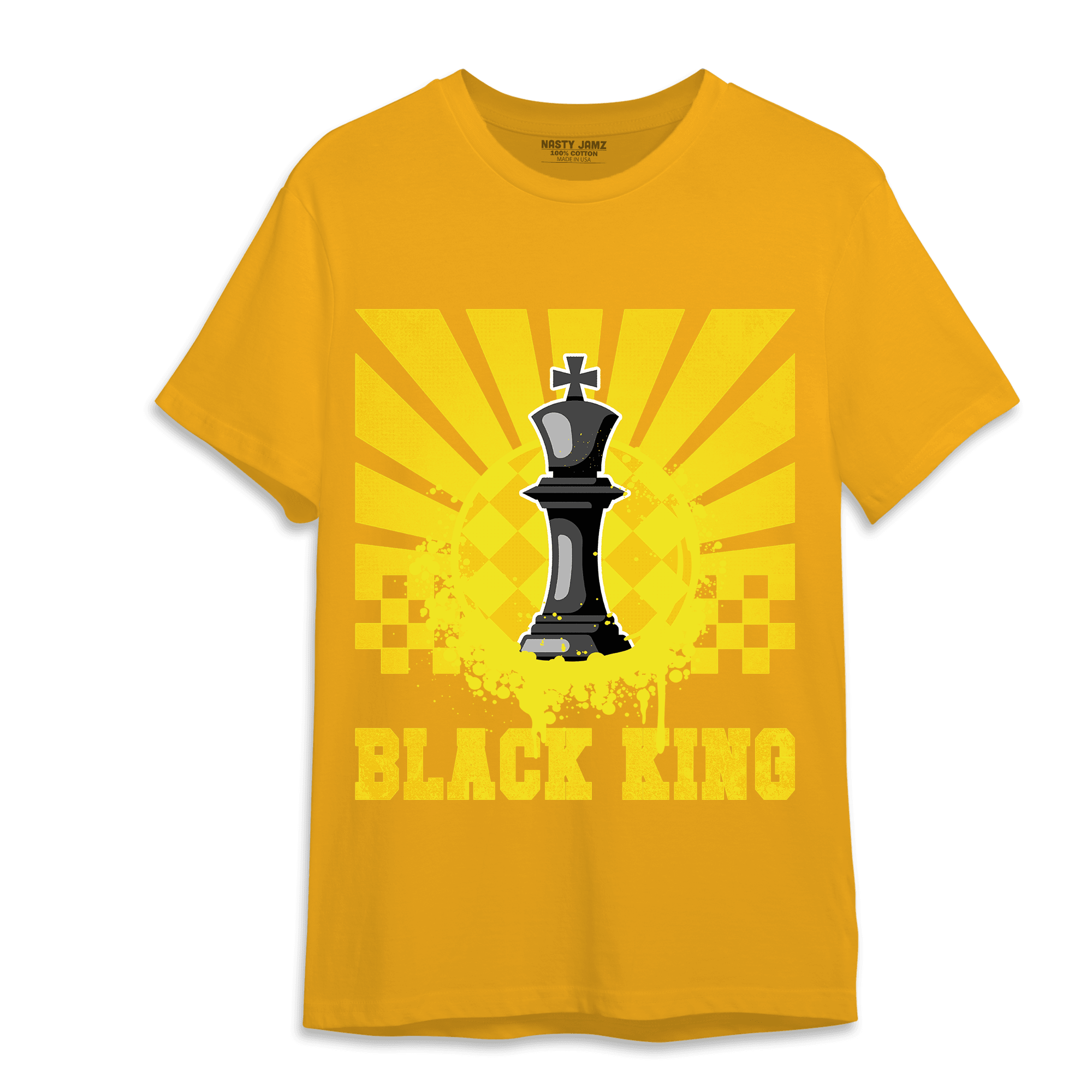 Vivid Sulfur 4s T Shirt Match Black King Collection - NastyJamz