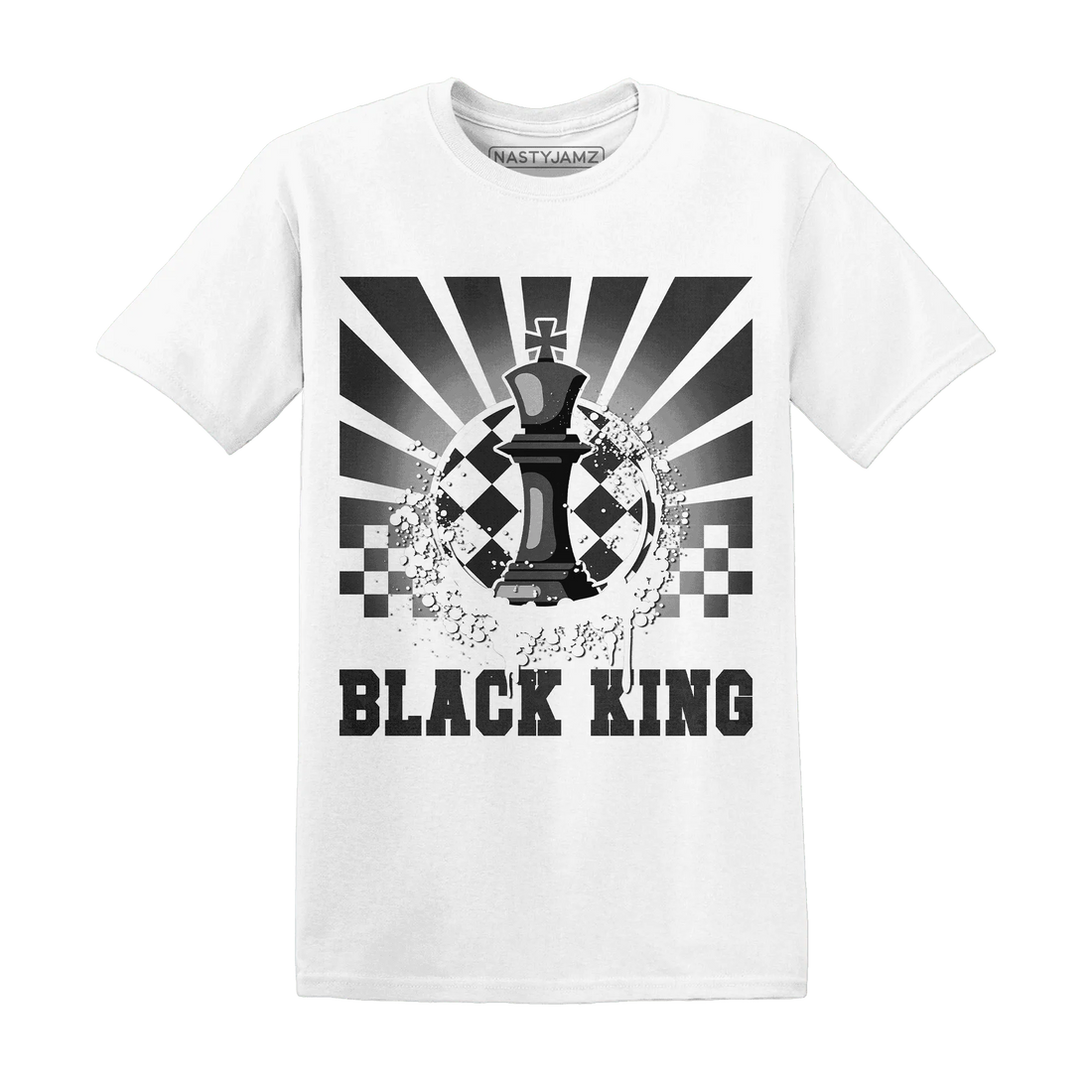 White-Thunder-4s-T-Shirt-Match-Black-King-Collection