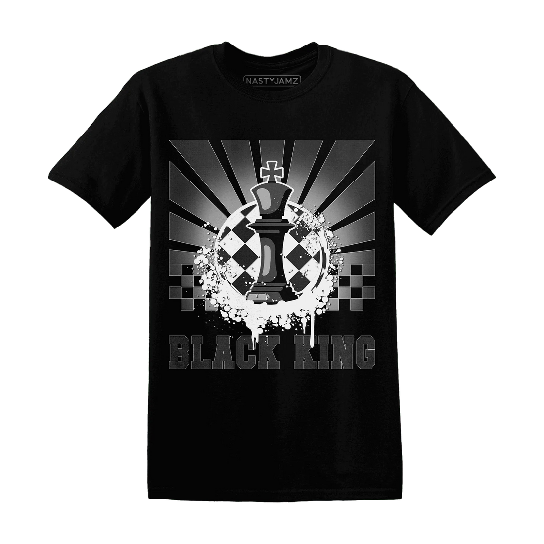 White-Thunder-4s-T-Shirt-Match-Black-King-Collection