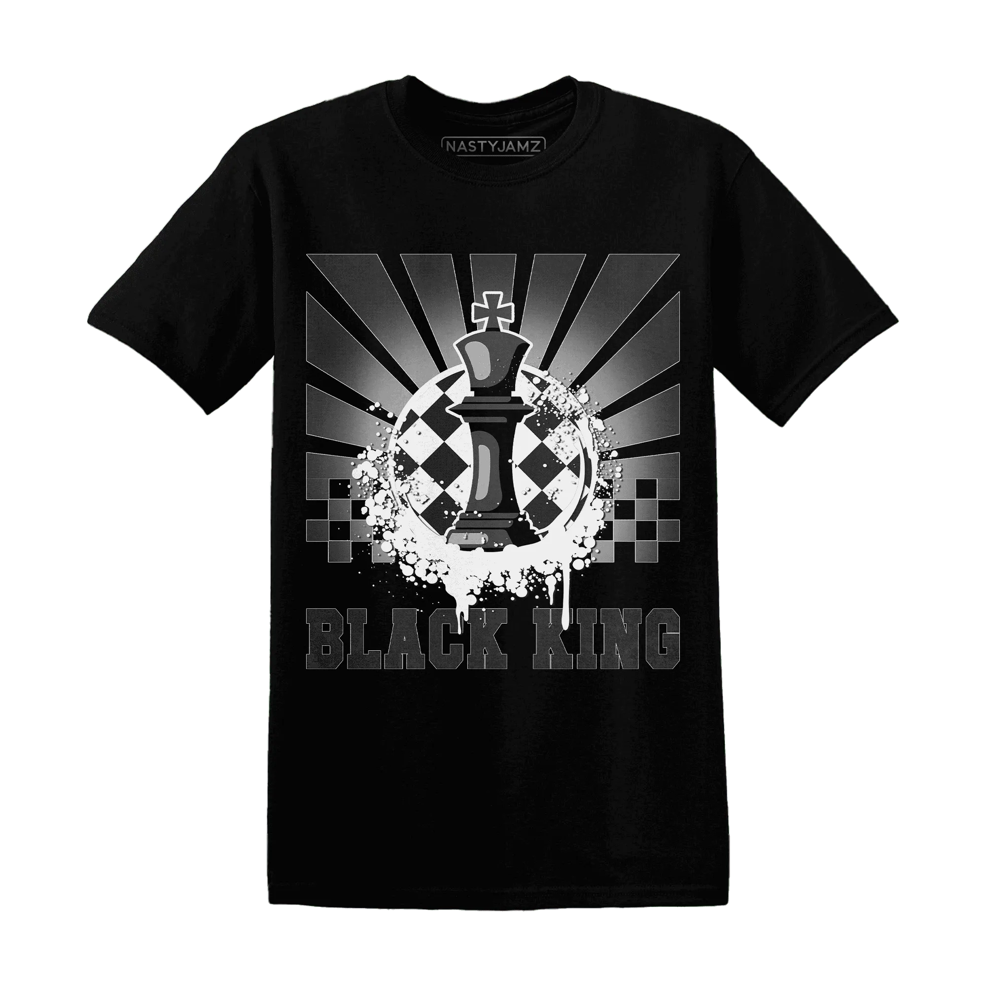 White-Thunder-4s-T-Shirt-Match-Black-King-Collection