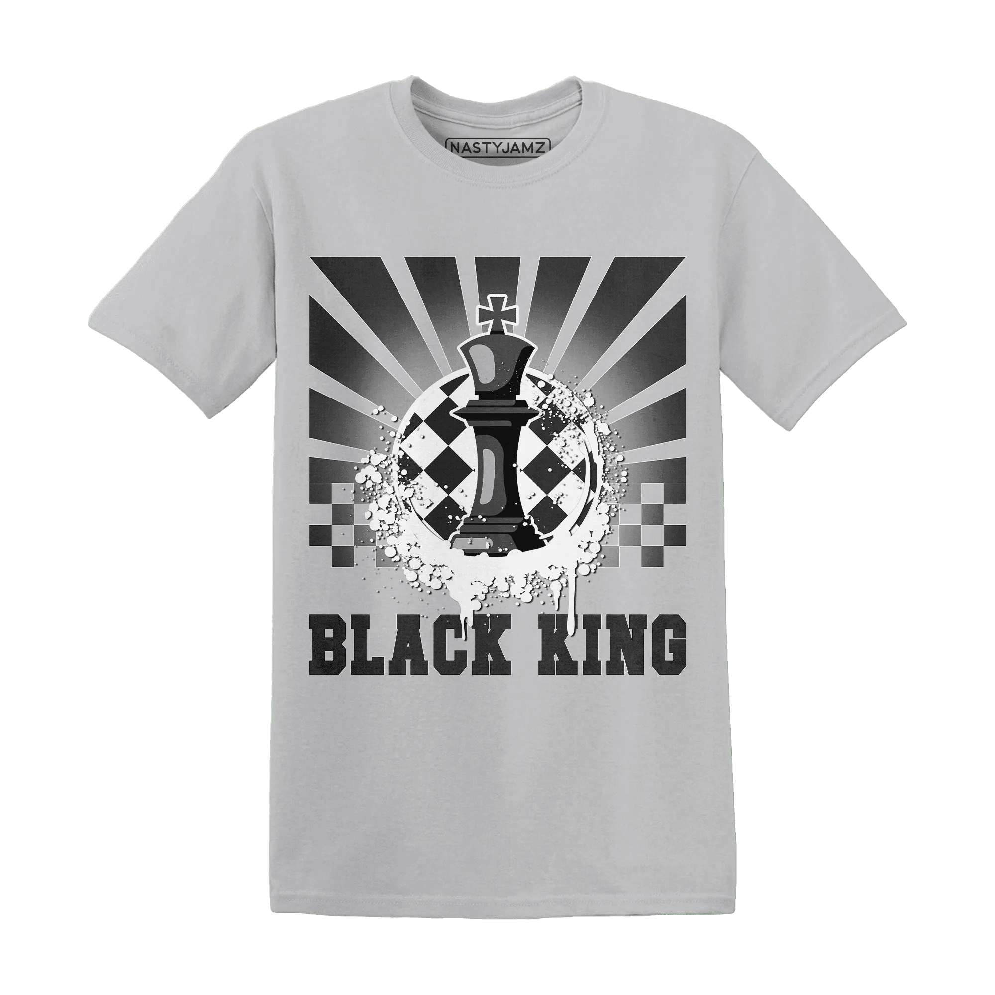 White-Thunder-4s-T-Shirt-Match-Black-King-Collection