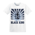 White-Navy-6s-T-Shirt-Match-Black-King-Collection