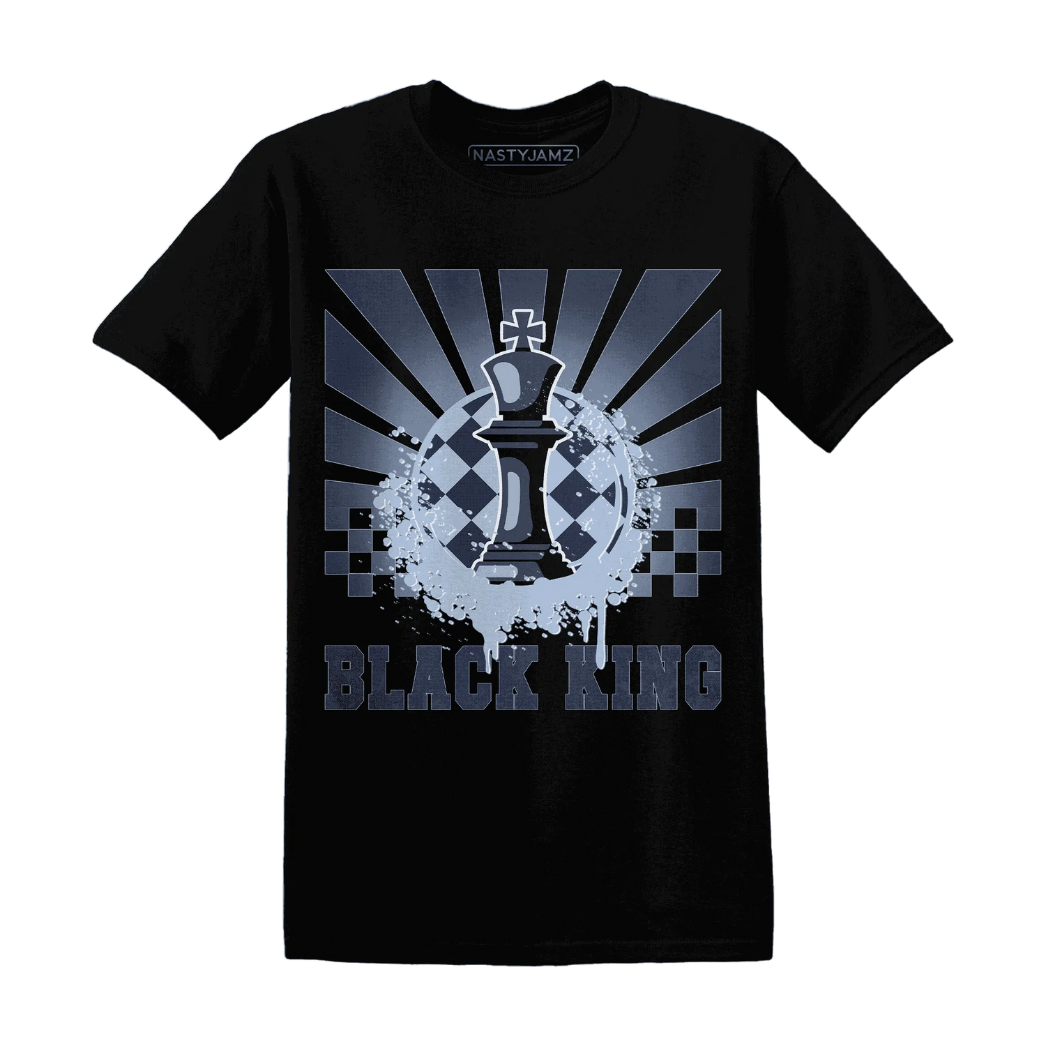 White-Navy-6s-T-Shirt-Match-Black-King-Collection