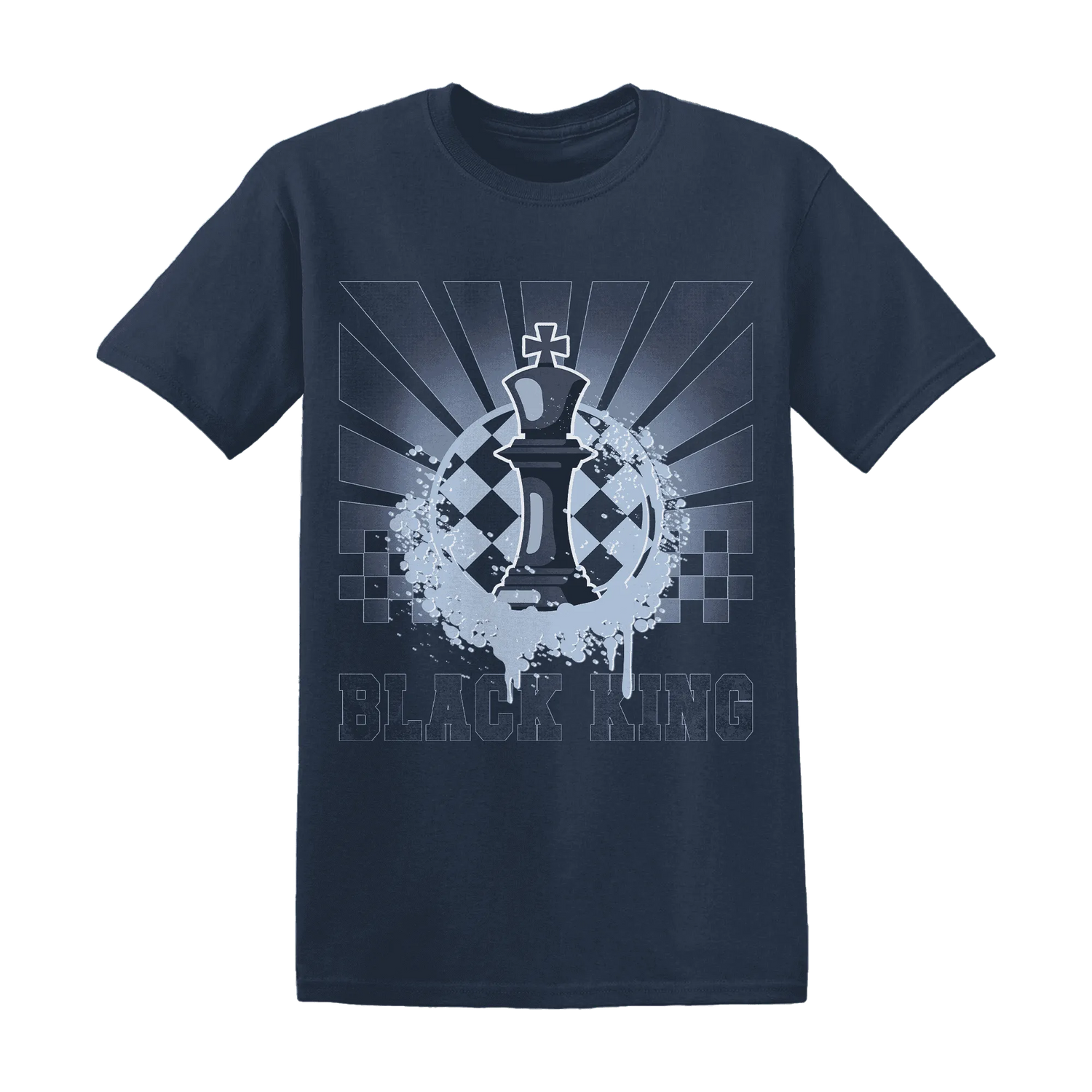 White-Navy-6s-T-Shirt-Match-Black-King-Collection