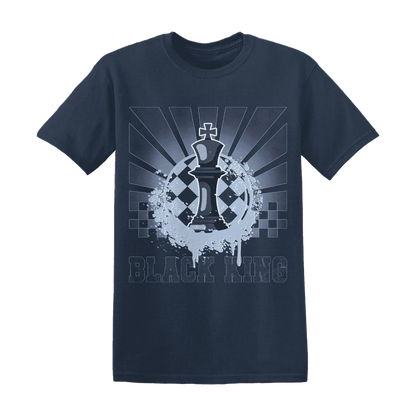 White-Navy-6s-T-Shirt-Match-Black-King-Collection