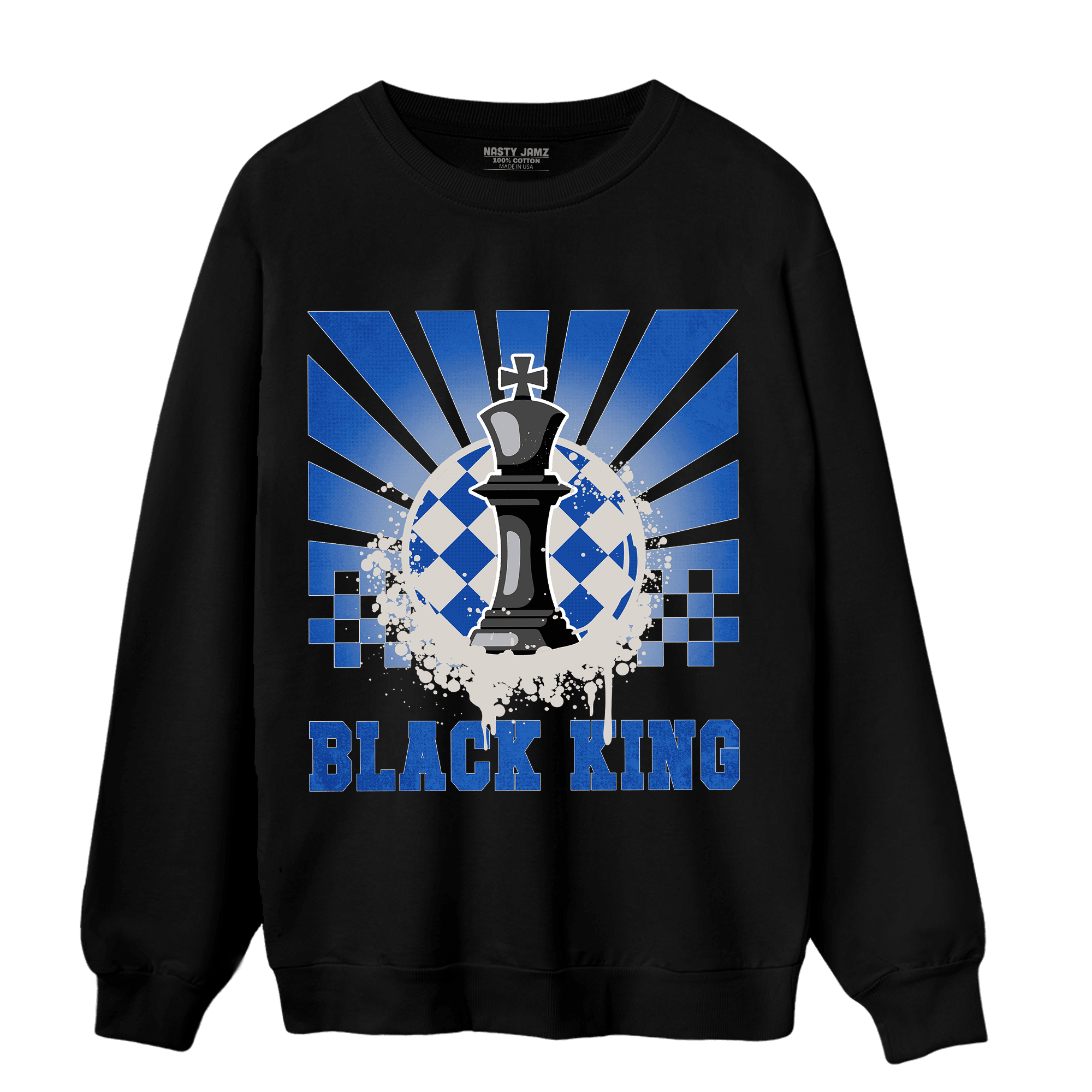 Air Max 1 86 Royal Sweatshirt Match Black King Collection - NastyJamz