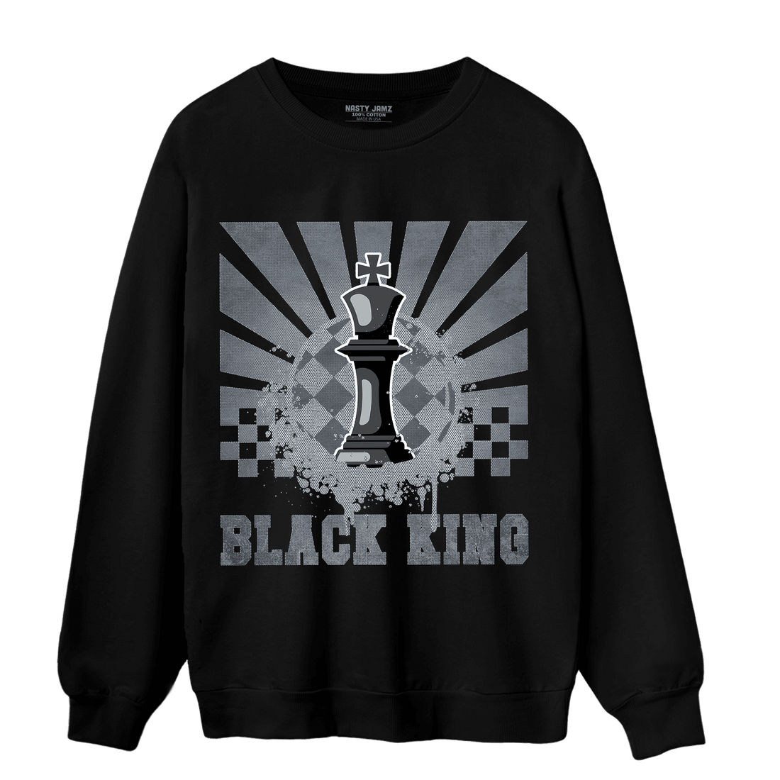 Air Max 90 Iron Grey Sweatshirt Match Black King Collection - NastyJamz
