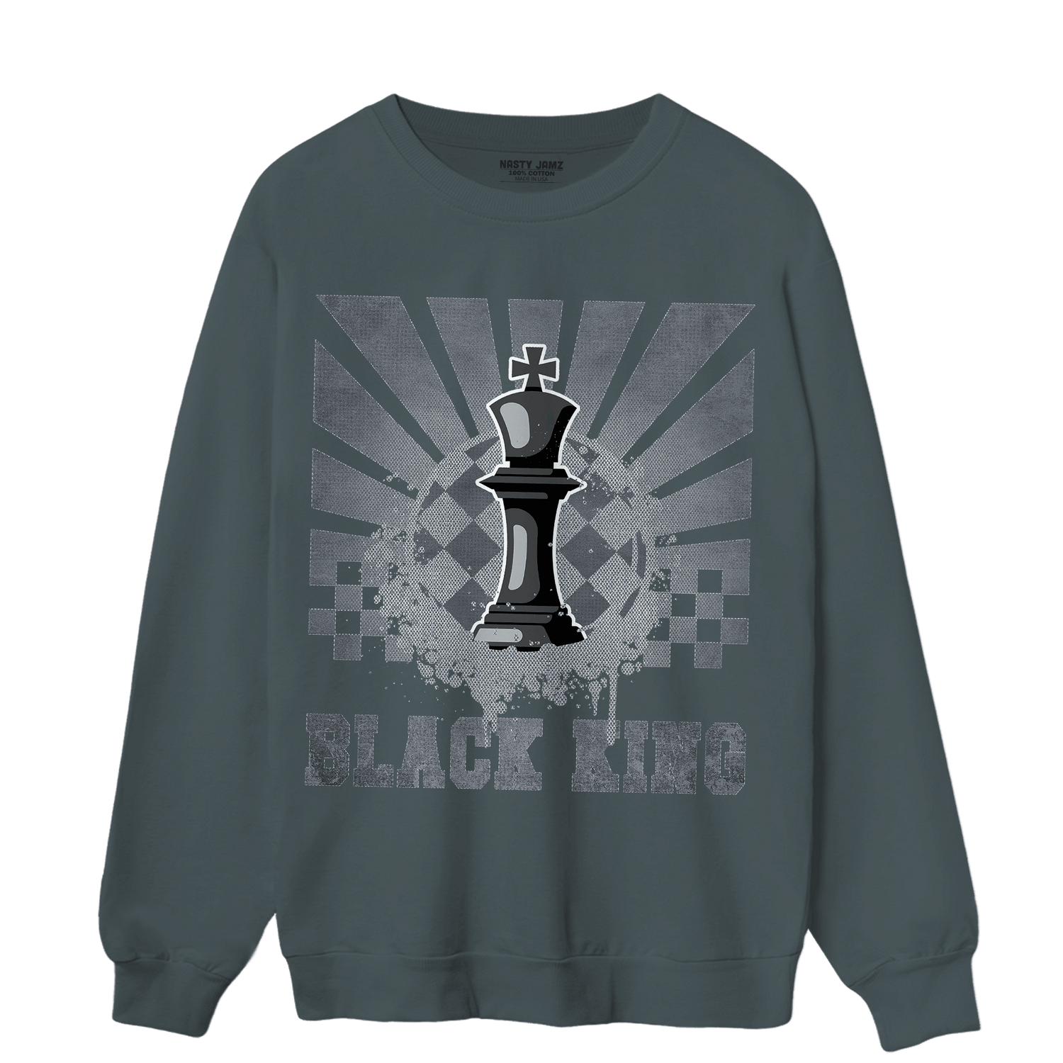 Air Max 90 Iron Grey Sweatshirt Match Black King Collection - NastyJamz