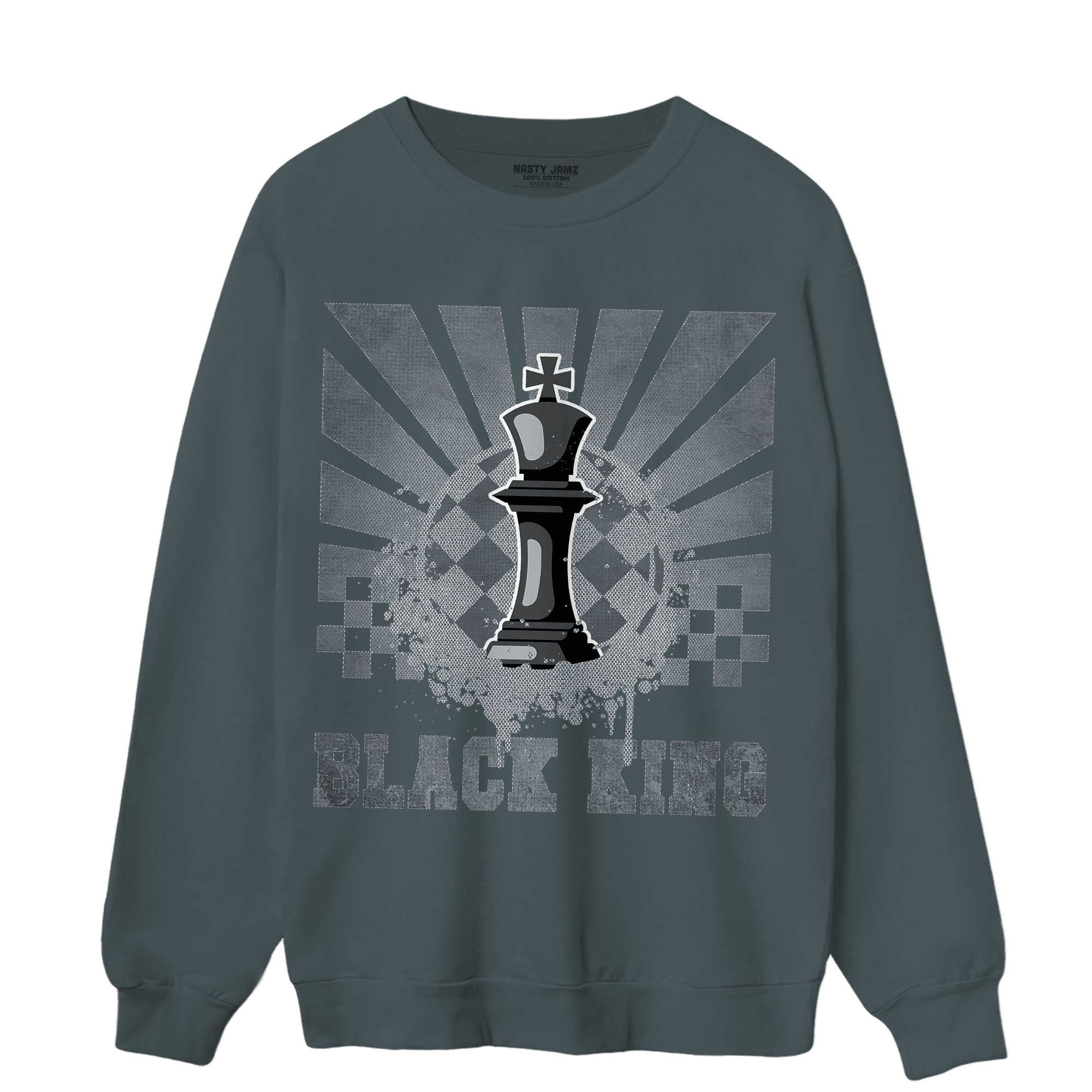 Air Max 90 Iron Grey Sweatshirt Match Black King Collection - NastyJamz