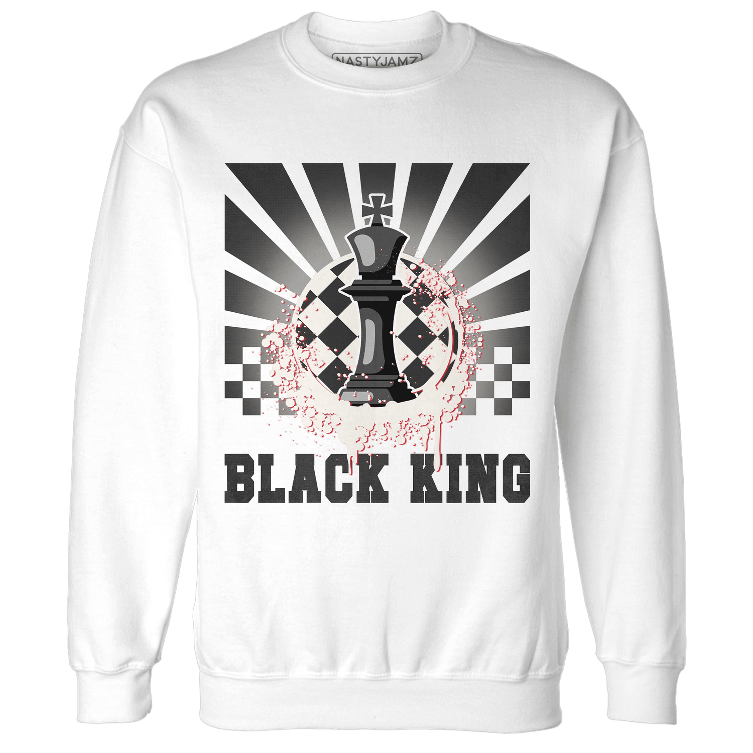 Jumman Jack University Red Sweatshirt Match Black King Collection - NastyJamz