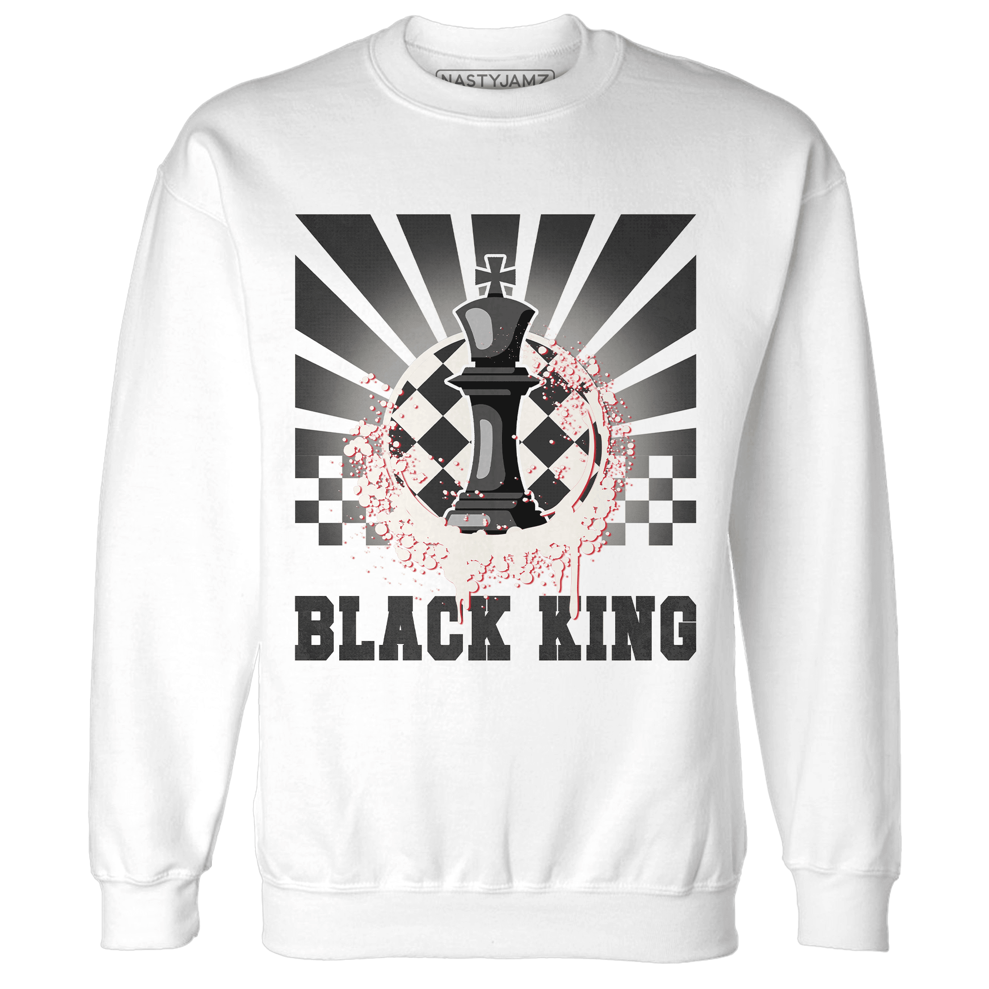 Jumman Jack University Red Sweatshirt Match Black King Collection - NastyJamz