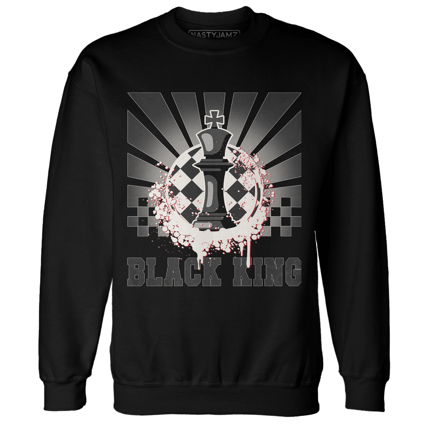 Jumman Jack University Red Sweatshirt Match Black King Collection - NastyJamz