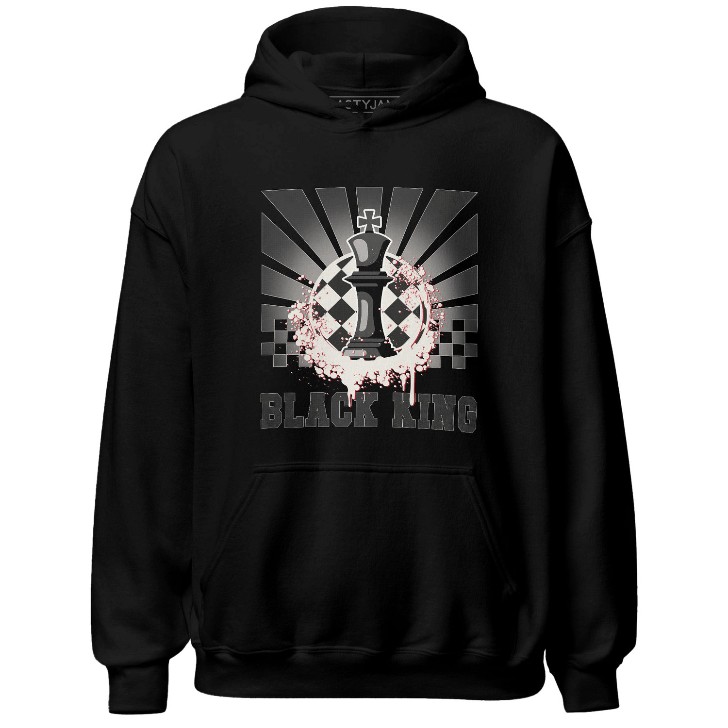Jumman Jack University Red Hoodie Match Black King Collection - NastyJamz