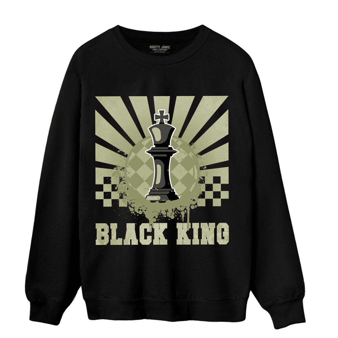 Yeezy Slide Resin Sweatshirt Match Black King Collection - NastyJamz