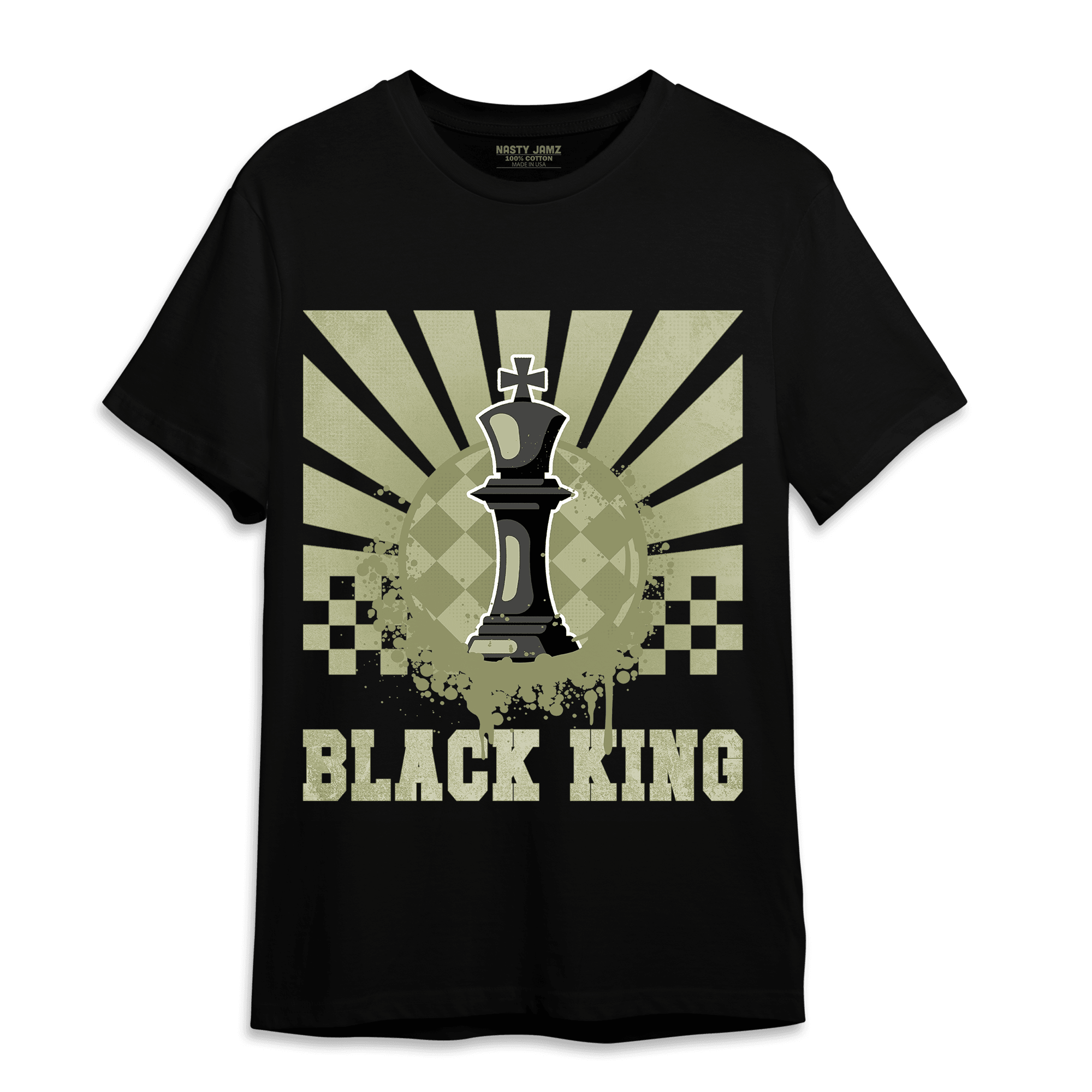 Yeezy Slide Resin T Shirt Match Black King Collection - NastyJamz