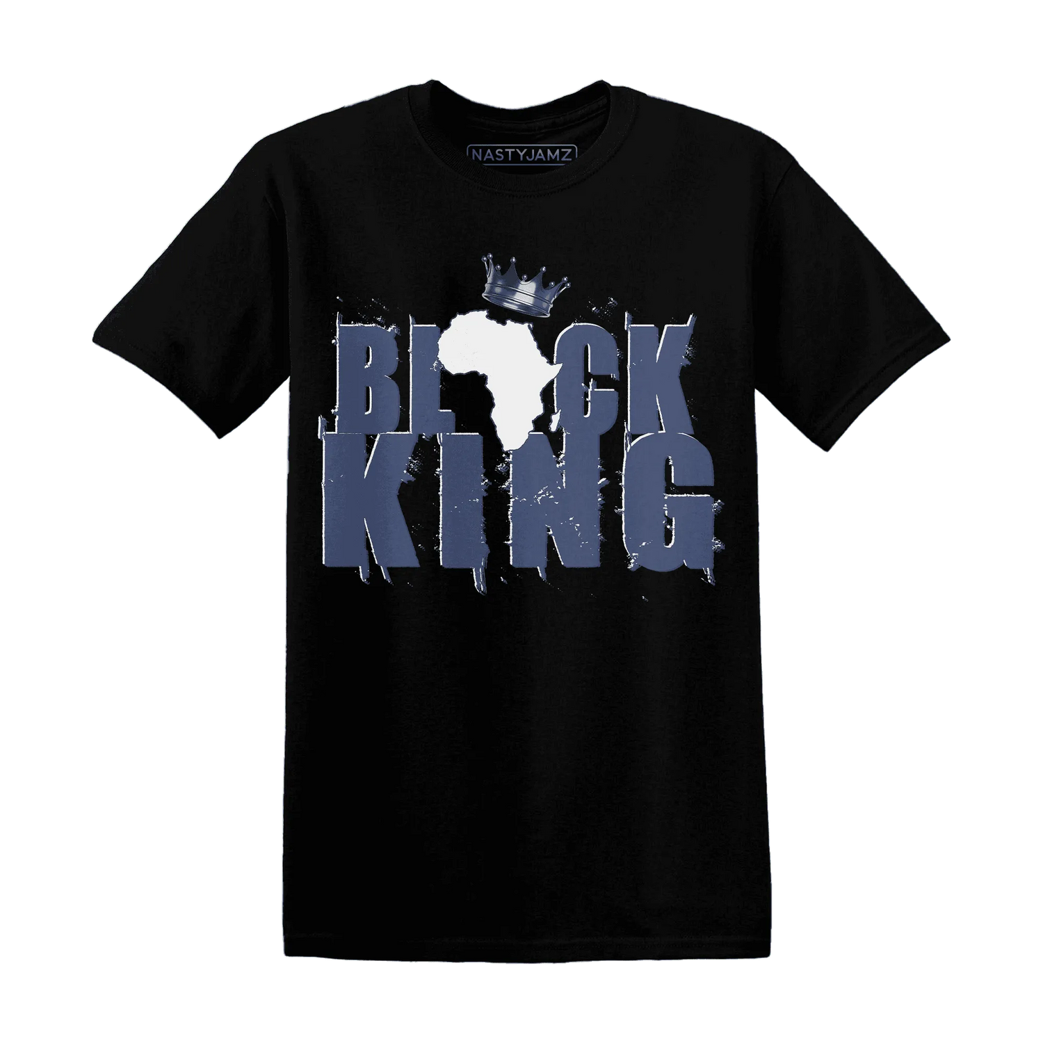 Low-Diffused-Blue-11s-T-Shirt-Match-Black-King-Crown