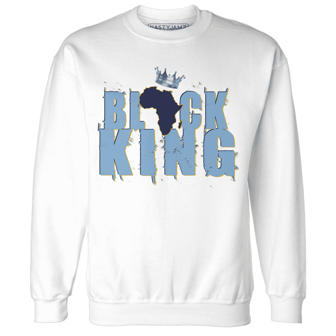 First In Flight 1s Sweatshirt Match Black King Crown - NastyJamz