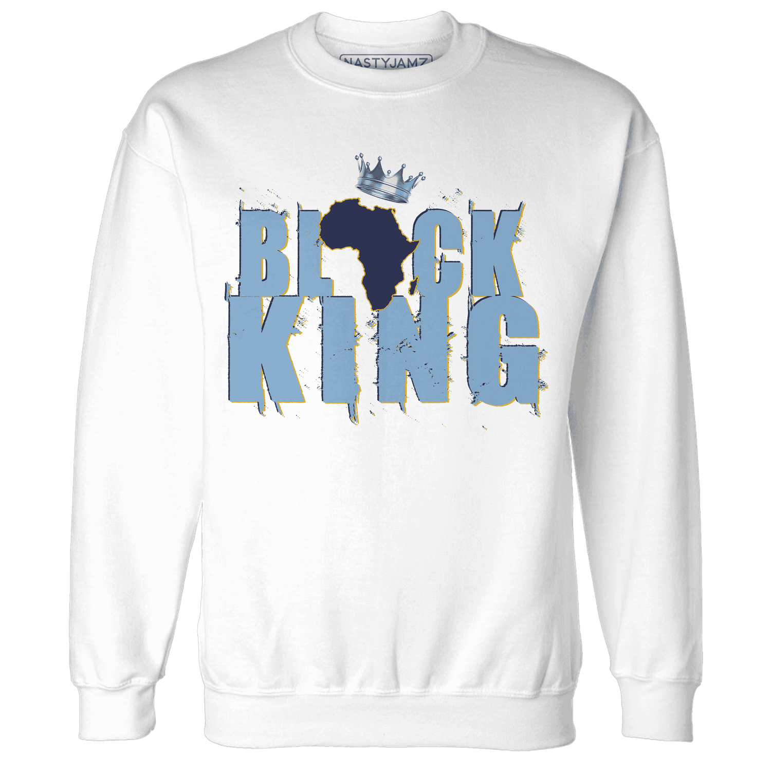 First In Flight 1s Sweatshirt Match Black King Crown - NastyJamz