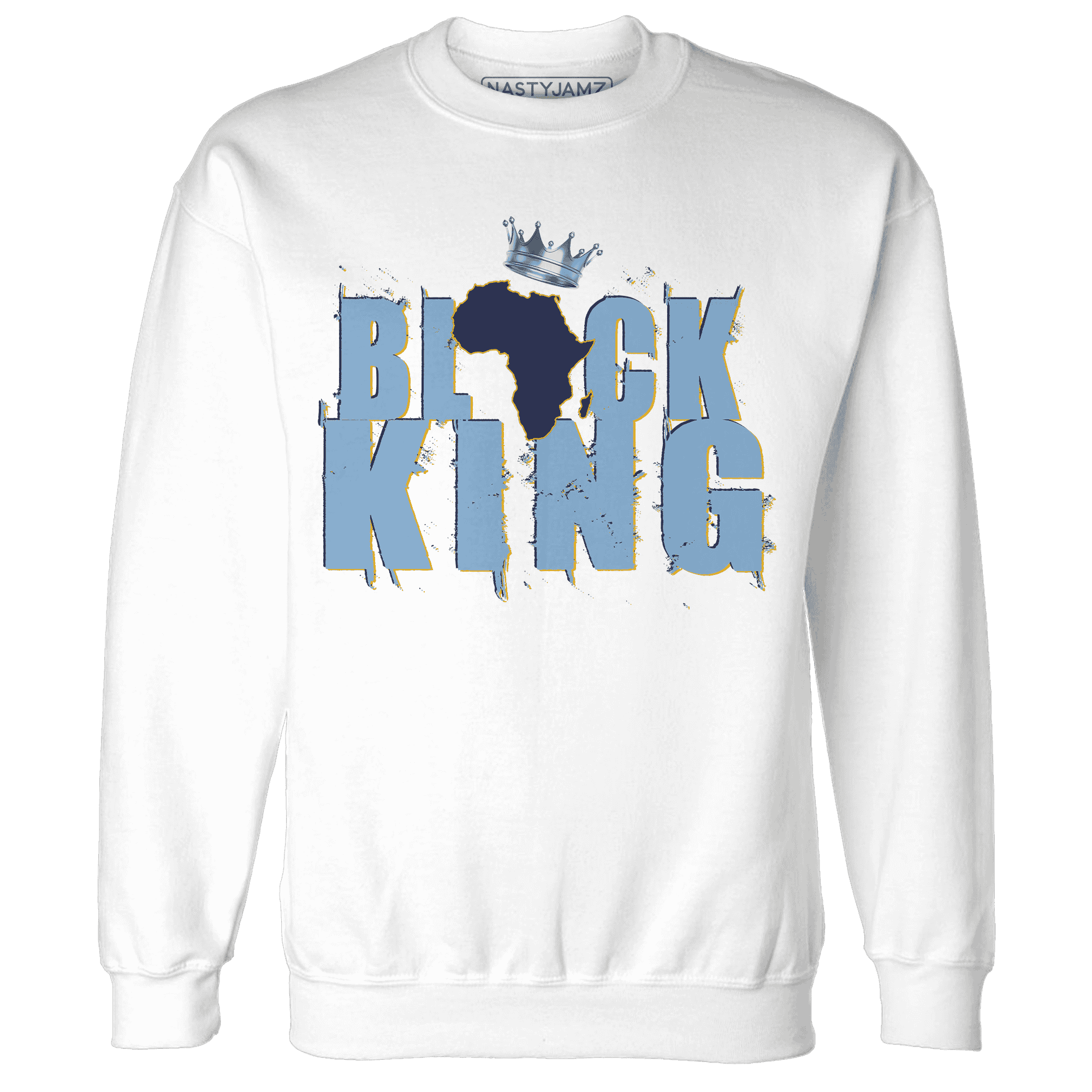 First In Flight 1s Sweatshirt Match Black King Crown - NastyJamz