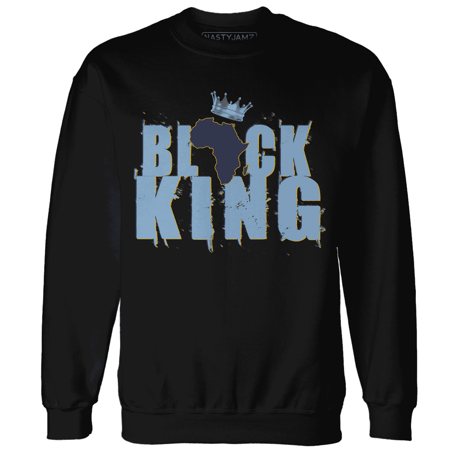 First In Flight 1s Sweatshirt Match Black King Crown - NastyJamz